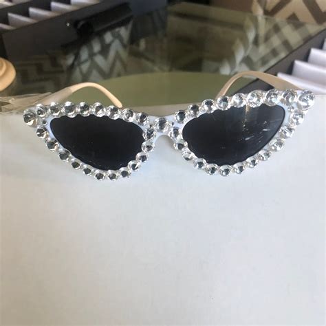 Rhinestone sunglasses | Etsy