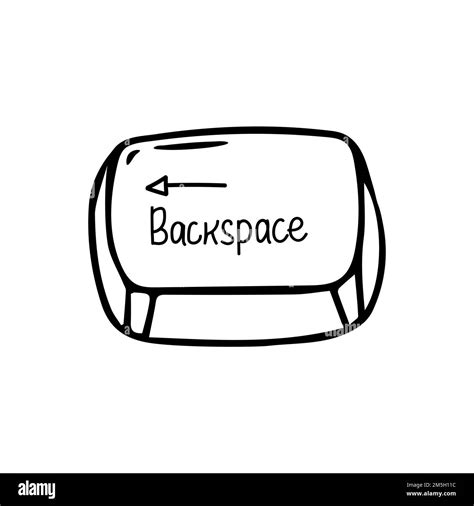 Keyboard Button, Vector illustration of Backspace Stock Vector Image ...