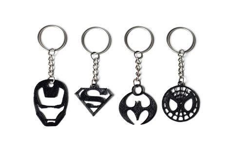 3D print model Superhero Keychains | CGTrader