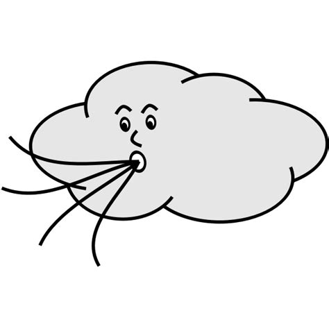 Wind blowing cloud | Free SVG