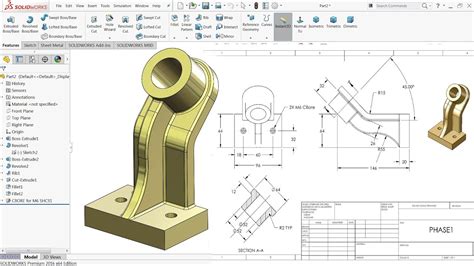 SolidWorks Tutorial for beginners Exercise 9 - YouTube