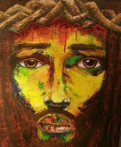 Black Jesus Painting by Marcus Arceneaux - Pixels