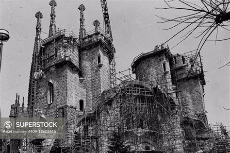 Sagrada Familia (under construction): Passion Facade. - SuperStock