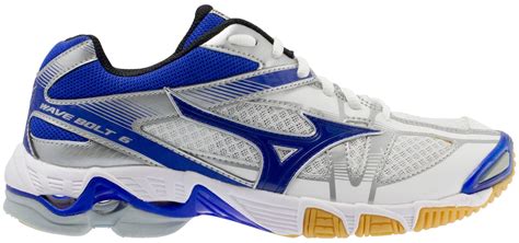 Mizuno Women's Wave Bolt 6 Volleyball Shoes (White/Blue, 12.0 ...