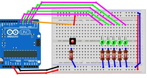 Blinking Leds In Sequence Using Arduino