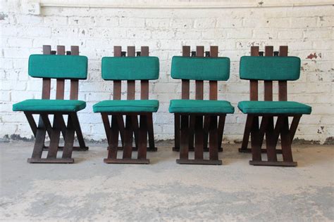 Harvey Probber Mid-Century Modern X-Base Dining Chairs, Set of Four | 1stdibs.com | Dining ...