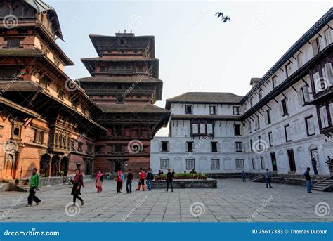 Kathmandu Durbar Square Museum Courtyard, Nepal Editorial Stock Photo - Image of architecture ...