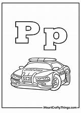 Letter P Coloring Page sketch template