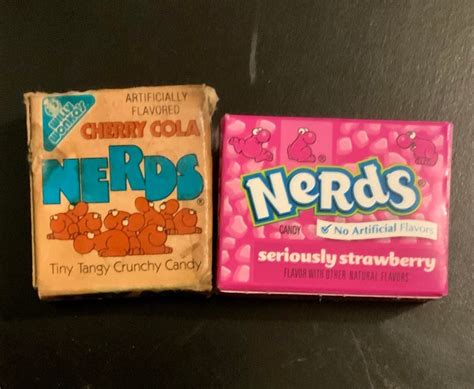 A box of nerds from 1984 I found under my floor boards vs a box I bought yesterday ...