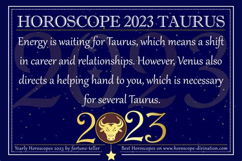 Horoscope 2023 Taurus - Yearly Forecast & Future