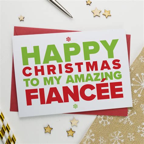 Christmas Card for An Amazing Fiance OR Fiancee - AisforAlphabet