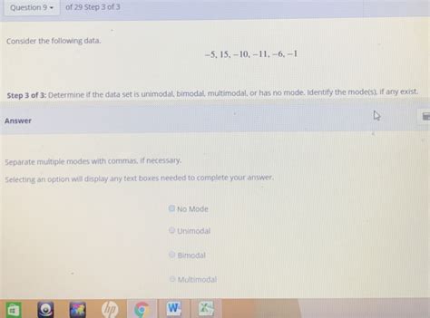 Solved: Question 9 Of 29 Step 3 Of 3 Consider The Followin... | Chegg.com