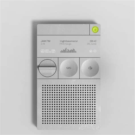 Minimalist Radio Desk gives you Braun vibes while bringing music from the airwaves - Yanko ...