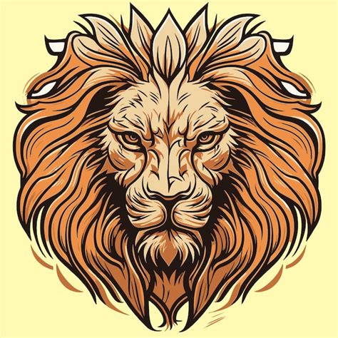 Premium Vector | Lion head tattoo vector illustration ready for vinyl ...