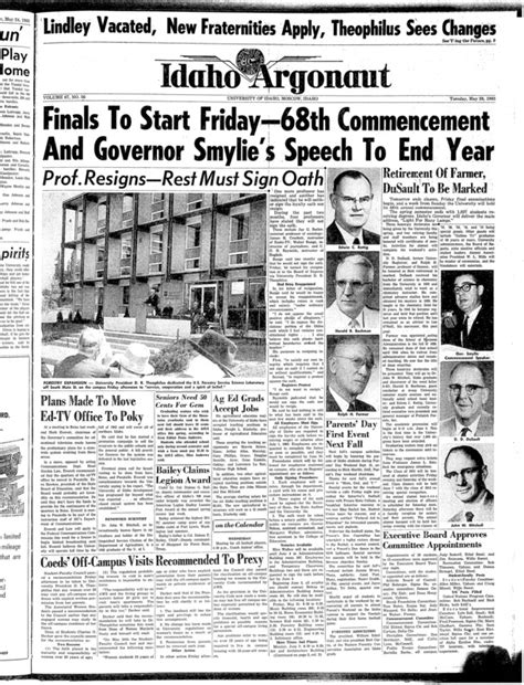 The Argonaut - May 28th, 1963 | The Argonaut Archive