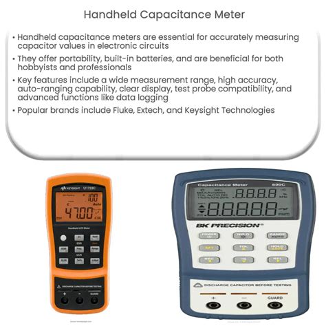 Handheld capacitance meter | How it works, Application & Advantages