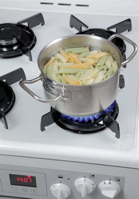 Boiling pasta stock photo. Image of dinner, food, color - 20603810