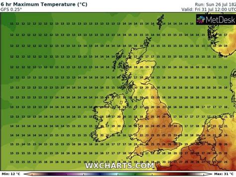 UK heatwave MAP: Atlantic heat to blast Britain with 30C scorcher this week - new charts ...