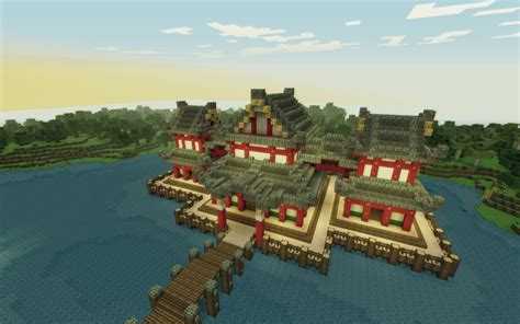 Chinese Temple of Jìng hú [Timelapse] Minecraft Project