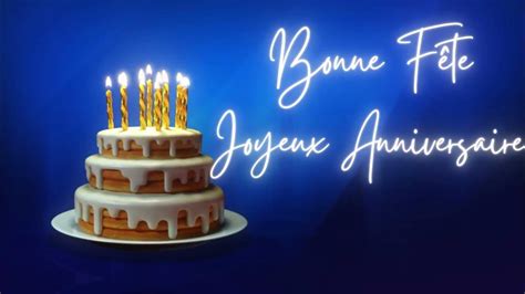 Bonne Fête à toi * Happy Birthday French song* Joyeux Anniversaire chanson - YouTube