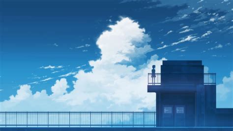 Anime School Rooftop Night Wallpapers - Wallpaper Cave