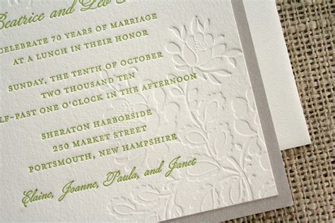 70th Wedding Anniversary Invitations