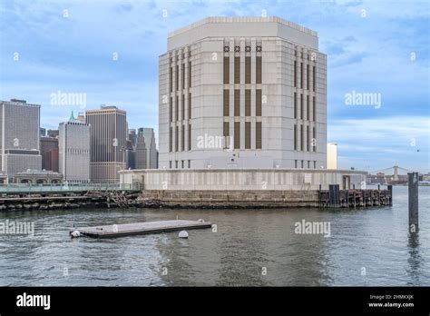 Hugh L. Carey Tunnel Ventilation Building Stock Photo - Alamy