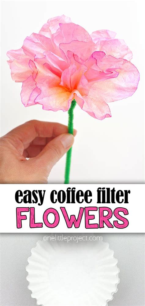 Coffee Filter Flowers | Spring flower crafts, Crafts for seniors, Mothers day crafts for kids