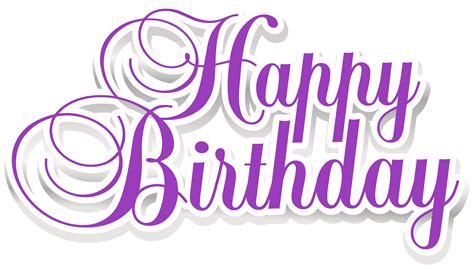 Happy Birthday Png - Happy Birthday Text Sticker PNG Clipart Picture ...