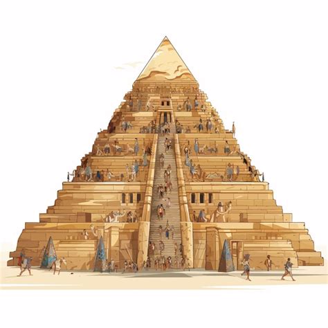 Premium Vector | Ancient_pyramid_of_power_structure_vector