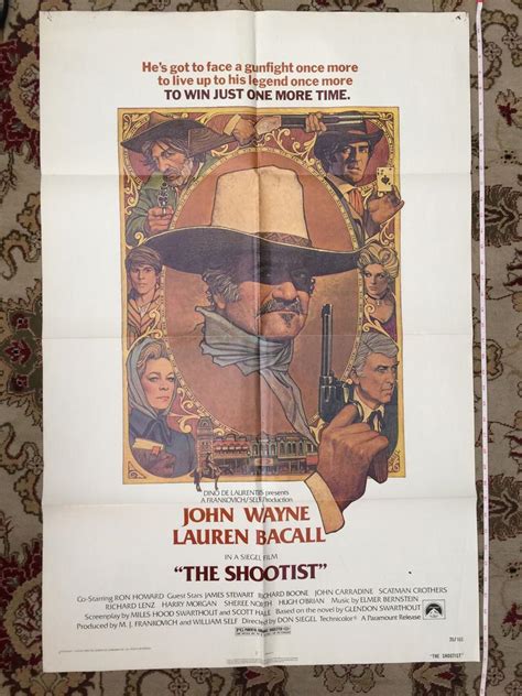 THE SHOOTIST, VINTAGE MOVIE POSTER 1976, JOHN WAYNE, LAUREN BACALL, PARAMOUNT | #1737484120