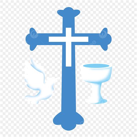 Baptism Crosses Clipart Hd PNG, Blue Cross Baptism Clip Art, Baptism ...