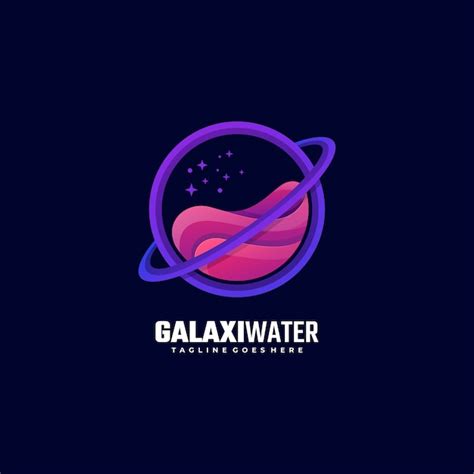 Premium Vector | Logo Illustration Galaxy Gradient Colorful Style.