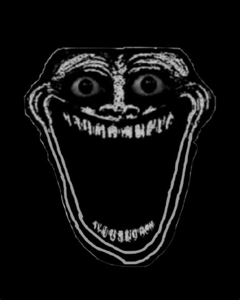 troll face creepy in 2024 | Creepy faces, Troll face, Creepy smile