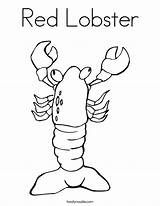 Red Lobster Coloring Page  Twisty Noodle sketch template