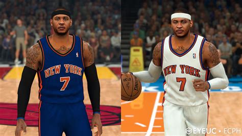 NBA 2K21 Carmelo Anthony Cyberface and Body Model by ECPH