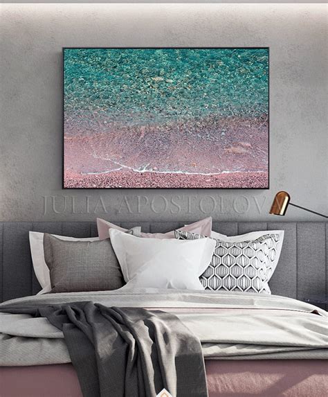 Beach Canvas Relaxing Wall Art Above Couch Aerial Ocean | Etsy