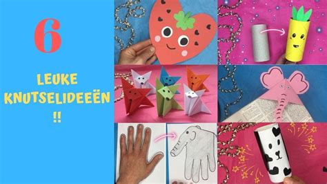 6 LEUKE KNUTSELIDEEËN ☆ MAKKELIJK KNUTSELEN MET PAPIER ☆ - YouTube