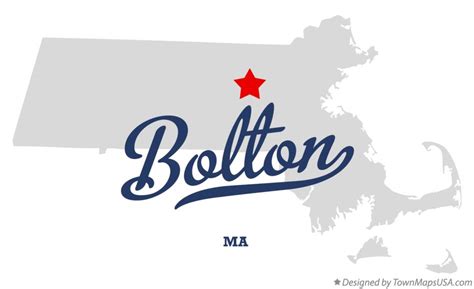 Map of Bolton, MA, Massachusetts