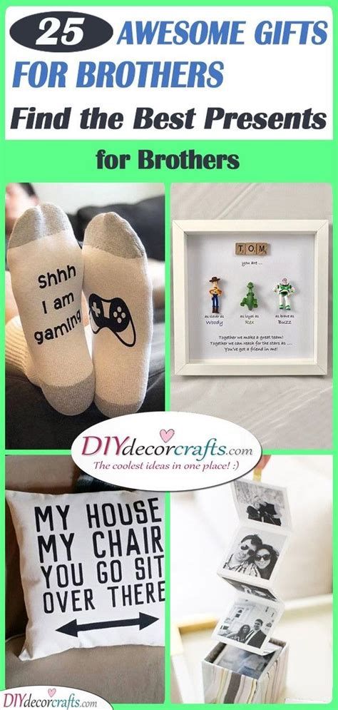 25 AWESOME GIFTS FOR BROTHERS - Find the Best Presents for Brothers | Gifts for brother, Brother ...