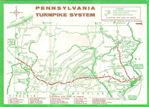 Pa Turnpike Exit Numbers Map