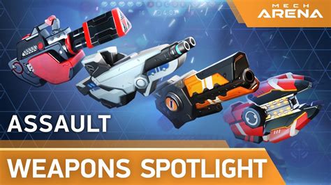 Mech Arena | Weapon Spotlight | Assault Weapons | Autocannon, Pulse and ...