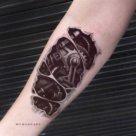 Biomechanical Temporary Tattoos - MyBodiArt.com