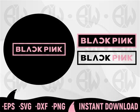 Black Pink Logo SVG Instant Download Black Pink Cut File For | Etsy