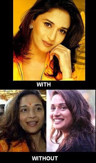 BOLLYWOOD Stars WITHOUT Make-Up !: MADHURI DIXIT