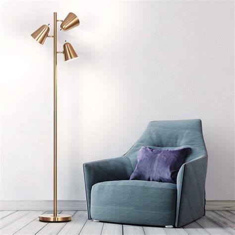 Reading Lamp And Floor Lamp For Living Room And Bedroom, Elegant Classic Three-Light Tree Tall ...