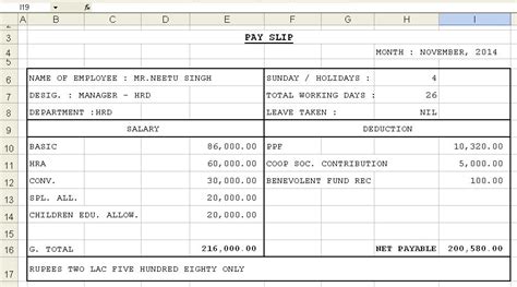 Download free Salary Sheets Excel Free S - mediagetexo