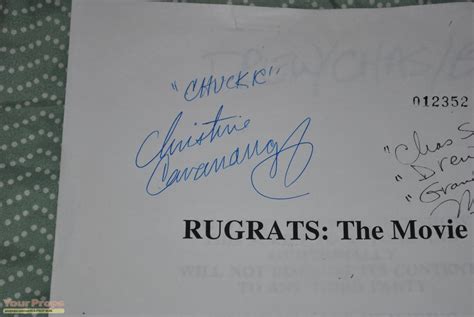 The Rugrats Movie Signed Michael Bell Used Script original prod. material