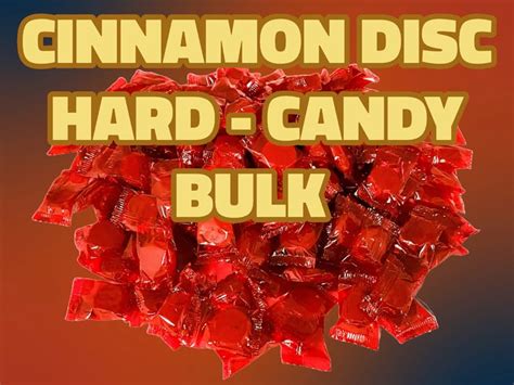 Amazon.com : Cinnamon Discs 1 Pound Bulk-Hard Candy-Individually Wrapped-Cinnamon Disc-Candy ...