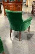 Pair of Living Room Chairs, Green upholstery with button tuffed backs, Freestyle furniture co ...